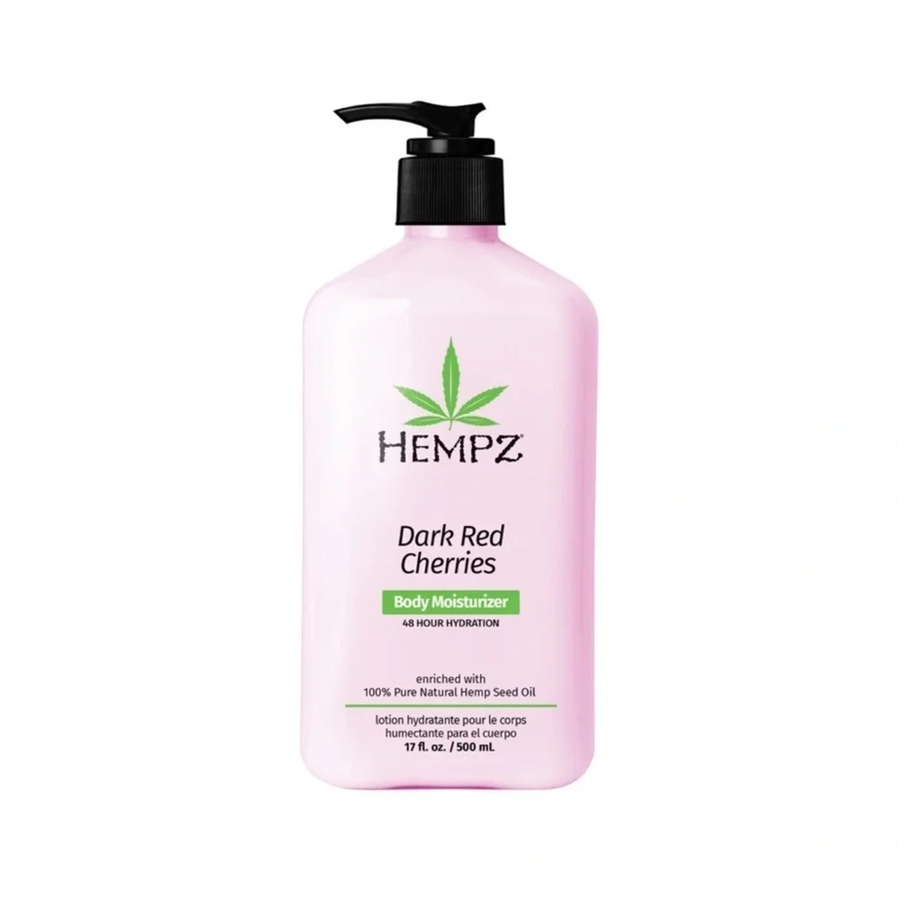 Hempz Dark Red Cherries Body Moisturizer - Pink New Sealed